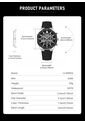 Reloj Curren 8489 Cronógrafo Marco Plateado - Negro de Curren