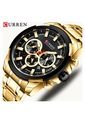 Reloj Para Hombre Curren Krec9418 Dorado de Curren