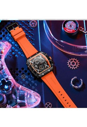 Reloj Curren Original 8442 Cronógrafo - Naranja