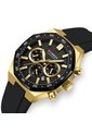 Reloj Curren 8489 Cronógrafo Marco Dorado - Negro de Curren