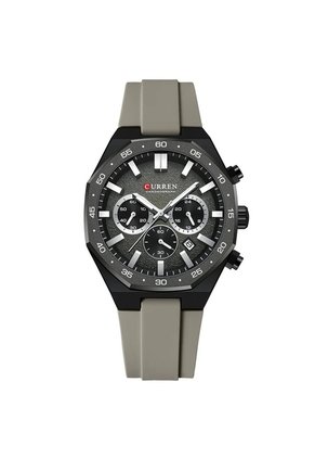 Reloj Curren 8489 Cronógrafo Tablero Negro - Gris