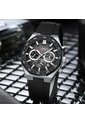 Reloj Curren 8489 Cronógrafo Marco Plateado - Negro de Curren