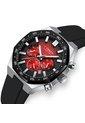 Reloj Curren 8489 Cronógrafo Tablero Rojo - Negro de Curren