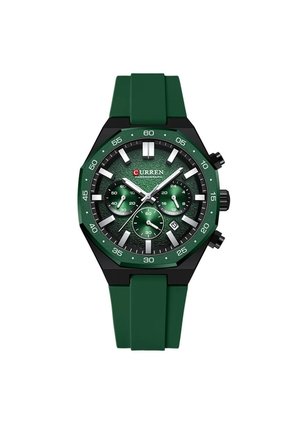 Reloj Curren 8489 Cronógrafo Tablero Verde - Verde