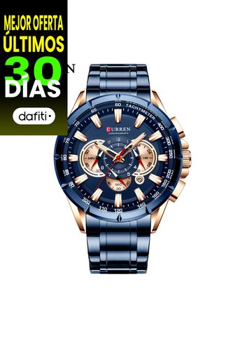 Reloj Para Hombre Curren 8363 Krec9503 Azul Curren