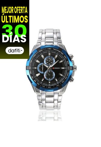 Reloj Para Hombre Curren 8023 8023Slbl Plateado Curren