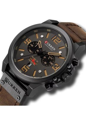 Reloj Curren 8314 Cronógrafo - Cafe Oscuro