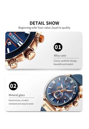 Reloj Curren 8346 Cronógrafo - Azul