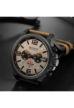 Reloj Curren 8314 Cronógrafo - Cafe Claro