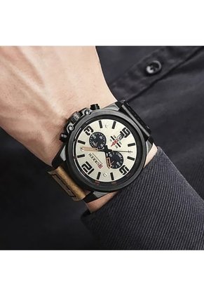 Reloj Curren 8314 Cronógrafo - Cafe Claro