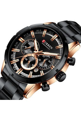 Reloj Curren 8355 Cronógrafo - Negro Curren
