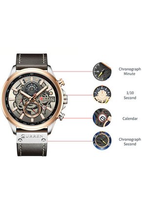 Reloj Curren 8380 Cronógrafo - Café