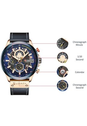 Reloj Curren 8380 Cronógrafo - Azul