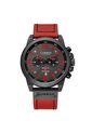 Reloj Curren 8314 Cronógrafo Tablero Negro - Rojo de Curren