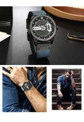 Reloj Curren 8301 Calendario - Azul