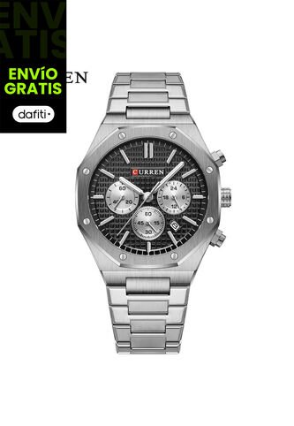 Reloj Curren Modelo KREd8401 Plateado Hombre Curren