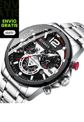Reloj Curren 8395 Cronógrafo - Plata Curren