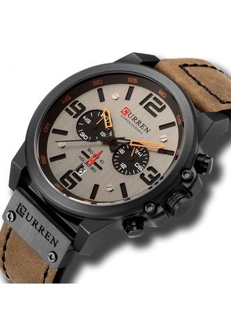 Reloj Deportivo Hombre Cronografo CURREN 8314 Negro Marron Curren