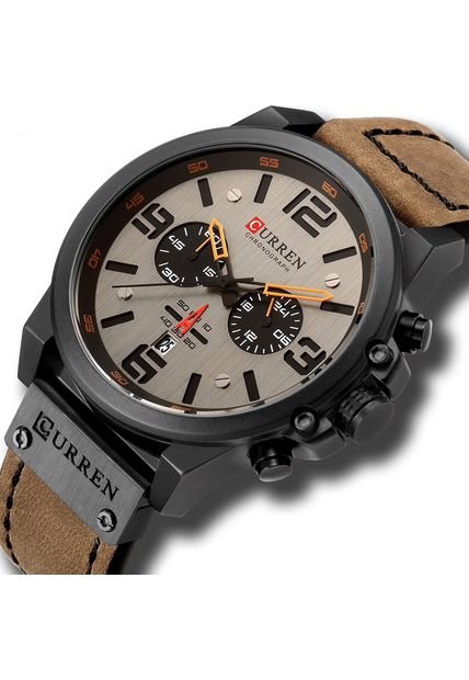 Reloj Deportivo Hombre Cronografo CURREN 8314 Negro Marron