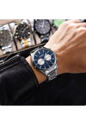 Reloj Curren Modelo KREd8902 Plateado Hombre