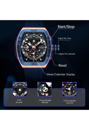 Reloj Curren 8443 Cronógrafo - Azul