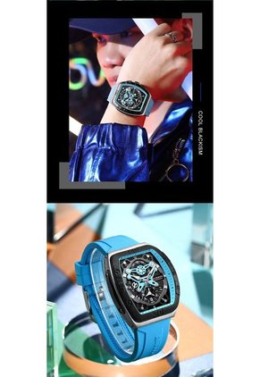 Reloj Curren 8443 Cronógrafo - Azul Claro