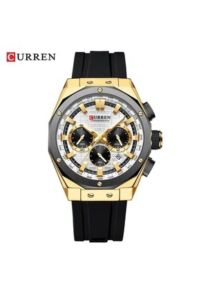Reloj Curren 8464 Cronógrafo Marco Dorado - Negro