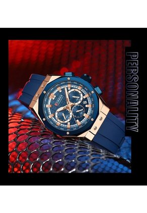 Reloj Curren 8464 Cronógrafo Marco Bronce - Azul