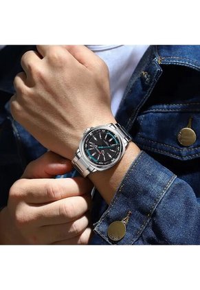 Reloj Curren 8455 Clasico Tablero Negro - Plata