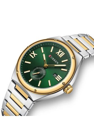 Reloj Curren 8471 Clasico Tablero Verde - Bicolor Curren