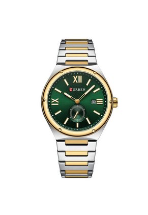 Reloj Curren 8471 Clasico Tablero Verde - Bicolor
