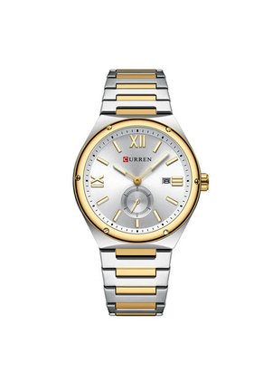 Reloj Curren 8471 Clasico Tablero Blanco - Bicolor