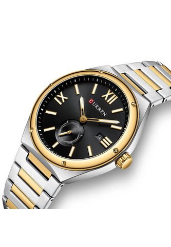 Reloj Curren 8471 Clasico Tablero Negro - Bicolor Curren
