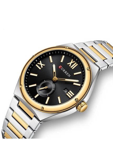 Reloj Curren 8471 Clasico Tablero Negro - Bicolor