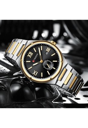Reloj Curren 8471 Clasico Tablero Negro - Bicolor