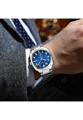 Reloj Curren 8472 Clasico Tablero Azul - Plata