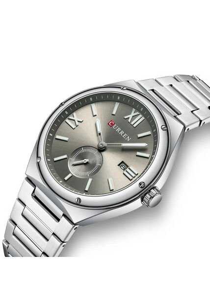 Reloj Curren 8471 Clasico Tablero Gris - Plata