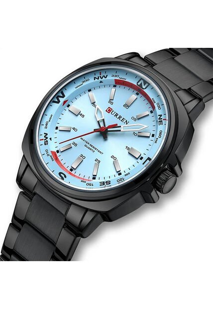 Reloj Curren 8455 Clasico Tablero Azul - Negro