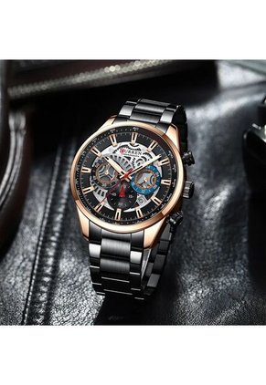 Reloj Curren 8391 Cronógrafo Bisel Bronce - Negro