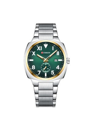 Reloj Curren 8472 Clasico Tablero Verde - Plata