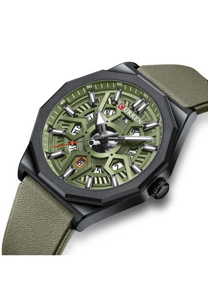 Reloj Curren 8437 Marco Negro - Verde