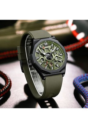 Reloj Curren 8437 Marco Negro - Verde