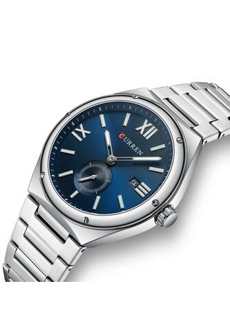 Reloj Curren 8471 Clasico Tablero Azul - Plata Curren