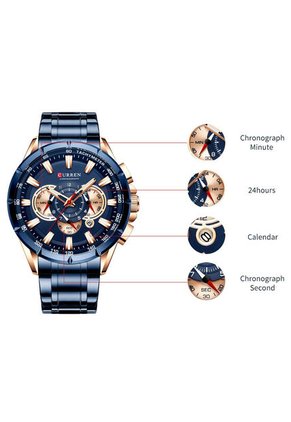 Reloj Curren 8363 Cronógrafo - Azul