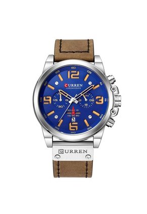 Reloj Curren 8314 Cronógrafo Fondo Azul - Cafe