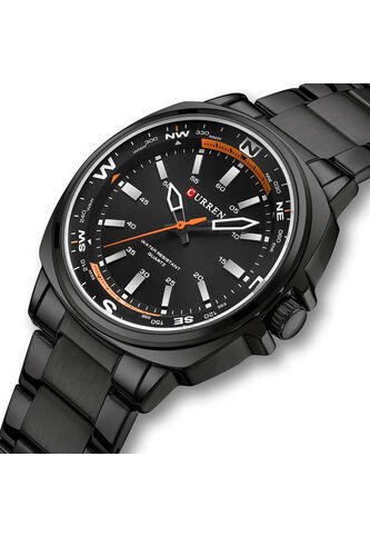 Reloj Curren 8455 Clasico Tablero Negro - Negro Curren