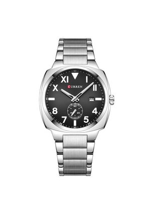 Reloj Curren 8472 Clasico Tablero Negro - Plata