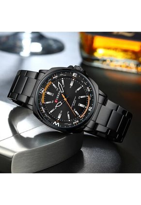 Reloj Curren 8455 Clasico Tablero Negro - Negro