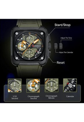 Reloj Curren 8461 Cronógrafo - Verde