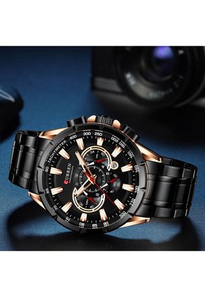 Reloj Curren 8363 Cronógrafo - Negro